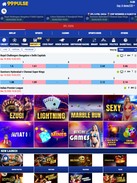 99pulse - Fastest Withdrawal Betting Site in India